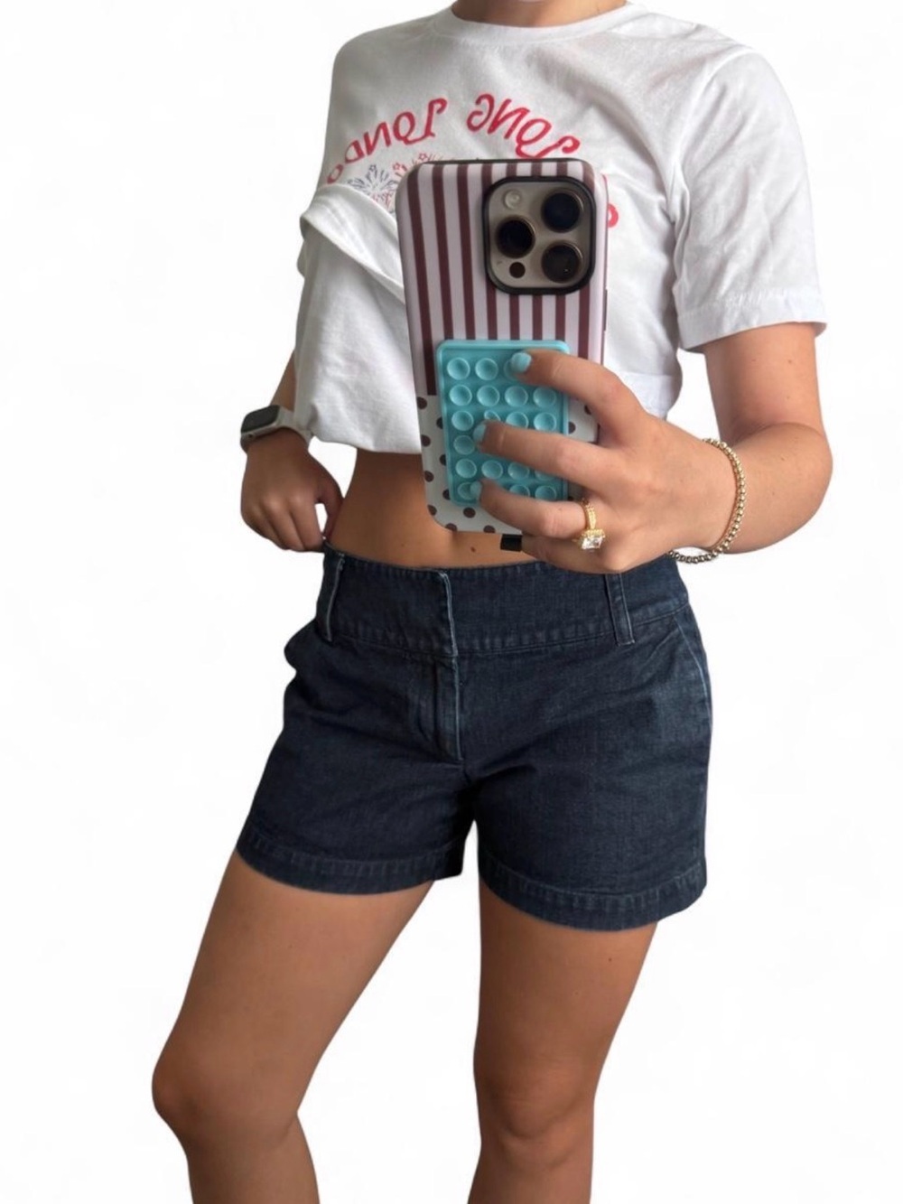 Banana Republic Y2K Vintage Dark Blue Denim Shorts